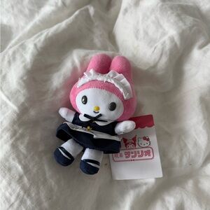 Pink and White My Melody Maid Plush Toy